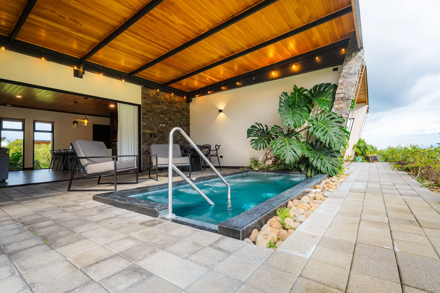 Private hot tub in La Fortuna