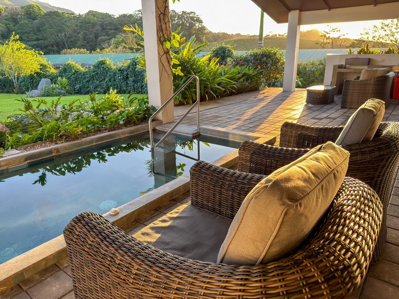 Villa Heliconia at Villas Jawara, luxury villa in La Fortuna with Arenal Volcano view